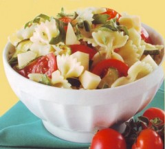 Insalata,Farfalle fredde estive,insalata di pasta,pasta fredda,pomodori,insalate,limone,zucchine,pasta,