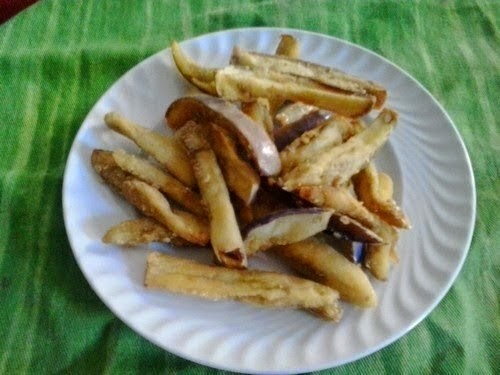 Bastoncini di melanzane fritte(specialità Calabrese)